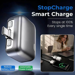 شاحن بمنفذ USB تايب-C متوافق عالمياً مع الهواتف الذكية بقوة 140 واط مع فصل تلقائي وحماية من الشحن الزائد