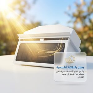 مروحة تجديد الهواء بالطاقة الشمسية
